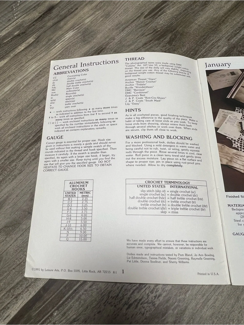 Leisure Arts published 1991